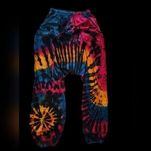 Womens Rave Pants Tie Dye